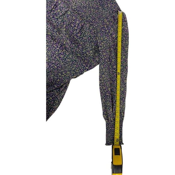 Boden Womens Smocked Yoke Dress UK 12 US 8 Multi Floral Puff Sleeve D0401 NWT - Picture 12 of 14